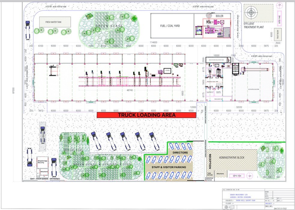 Factory layout TNA