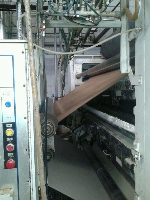 space between double backer and glue unit